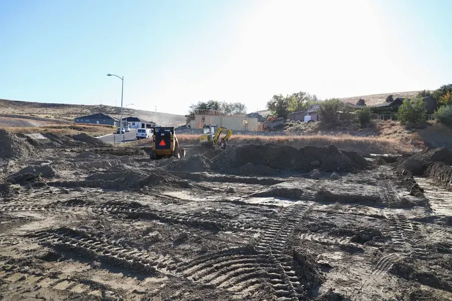 Anasazi Builders performing excavation and site preparation on a Tri-Cities homesite