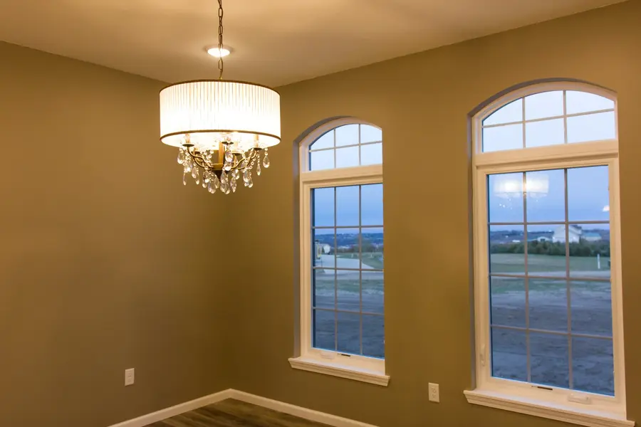 Anasazi Builders Custom Dining Room Lighting and Windows.