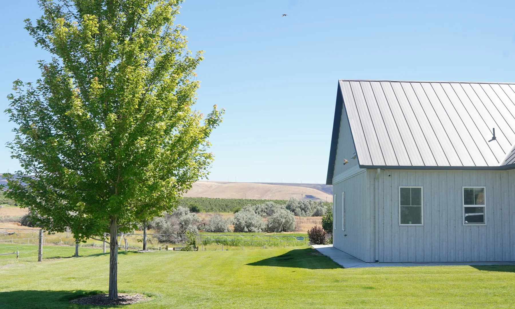 Completed Anasazi Builders custom home on acreage in the Tri-Cities